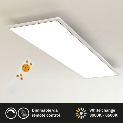 Brilo - LED prigušiva stropna svetiljka SLIM LED/24W/230V 3000-6500K 100x25 cm + daljinski upravljač