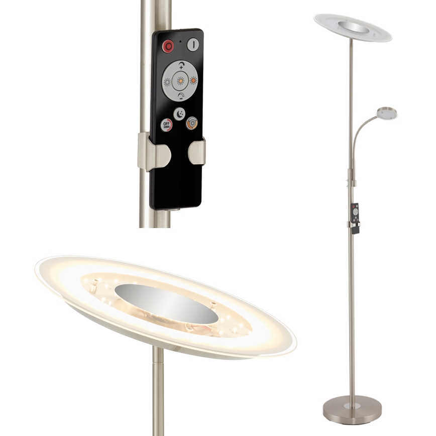 Brilo - LED Prigušiva podna lampa LED/29,5W/230V + LED/3,5W 3000-6000K + Daljinski upravljač