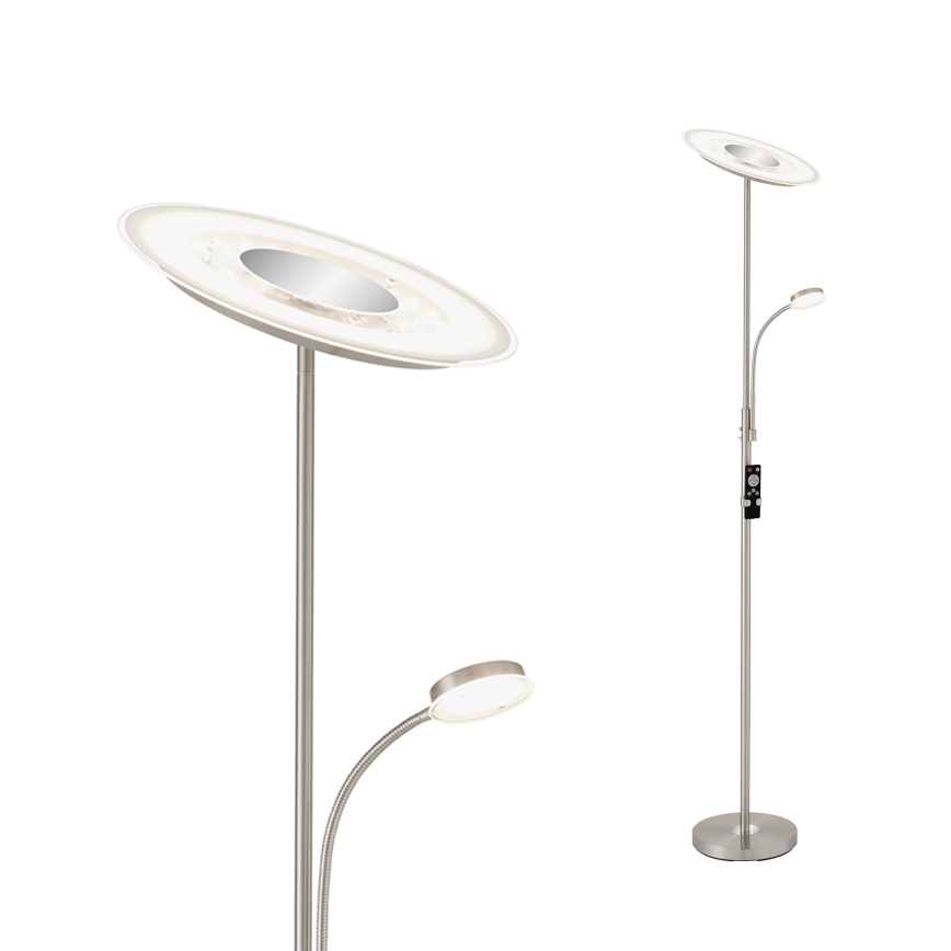 Brilo - LED Prigušiva podna lampa LED/29,5W/230V + LED/3,5W 3000-6000K + Daljinski upravljač