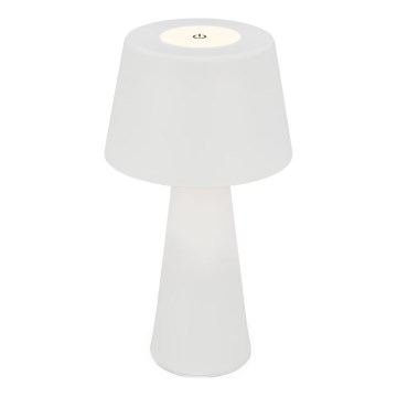 Brilo - LED Prigušiva punjiva vanjska stona lampa LED/3,5W/5V IP44 bela
