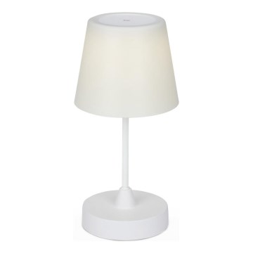 Brilo - LED Prigušiva punjiva vanjska stona lampa LED/3W/5V IP44 bela