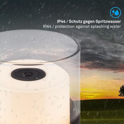 Brilo - LED prigušiva spoljna punjiva stona lampa LILET LED/2W/5V IP44