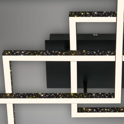Brilo - LED prigušiva stropno svetlo FRAME LED/57W/230V 3000K crno