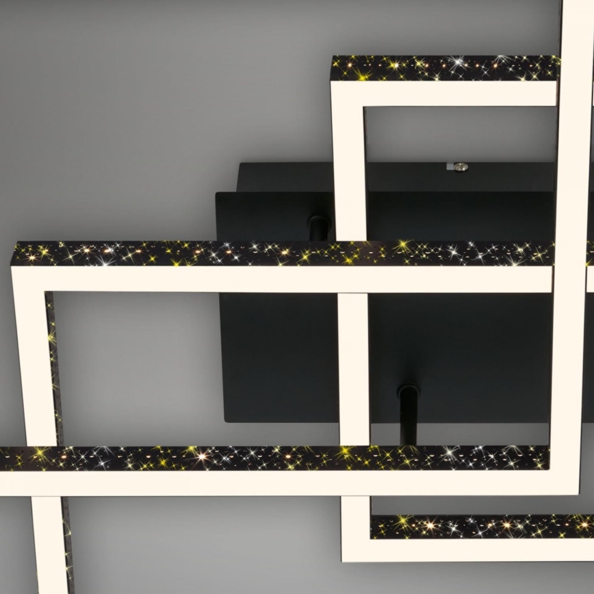 Brilo - LED prigušiva stropno svetlo FRAME LED/57W/230V 3000K crno