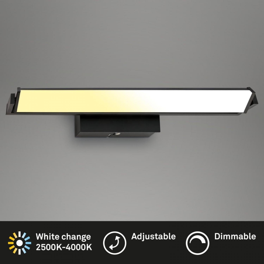 Brilo - LED Prigušiva zidna lampa LED/18W/230V 2700-4000K crno