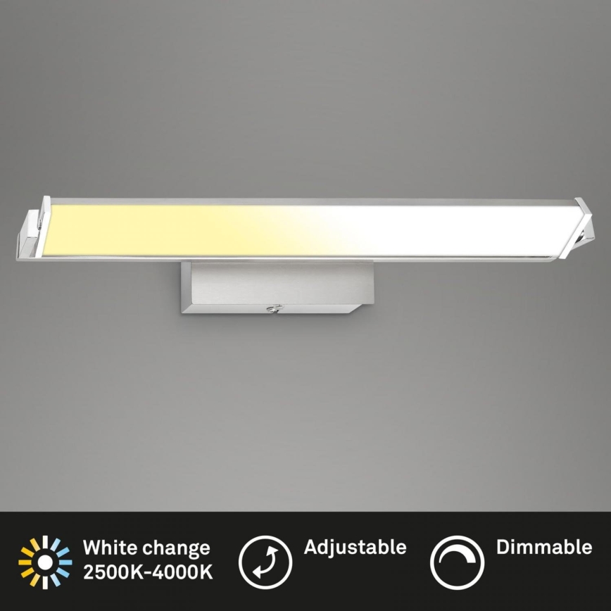 Brilo - LED Prigušiva zidna lampa LED/18W/230V 2700-4000K srebrno