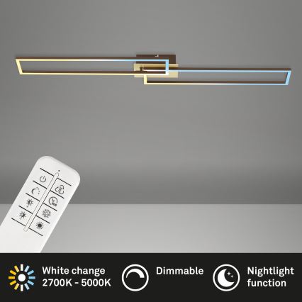 Brilo - LED Prigušivi nadgradni luster FRAME 2xLED/20W/230V 2700-5000K + Daljinski upravljač