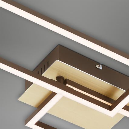 Brilo - LED Prigušivi nadgradni luster FRAME 2xLED/20W/230V 2700-5000K + Daljinski upravljač