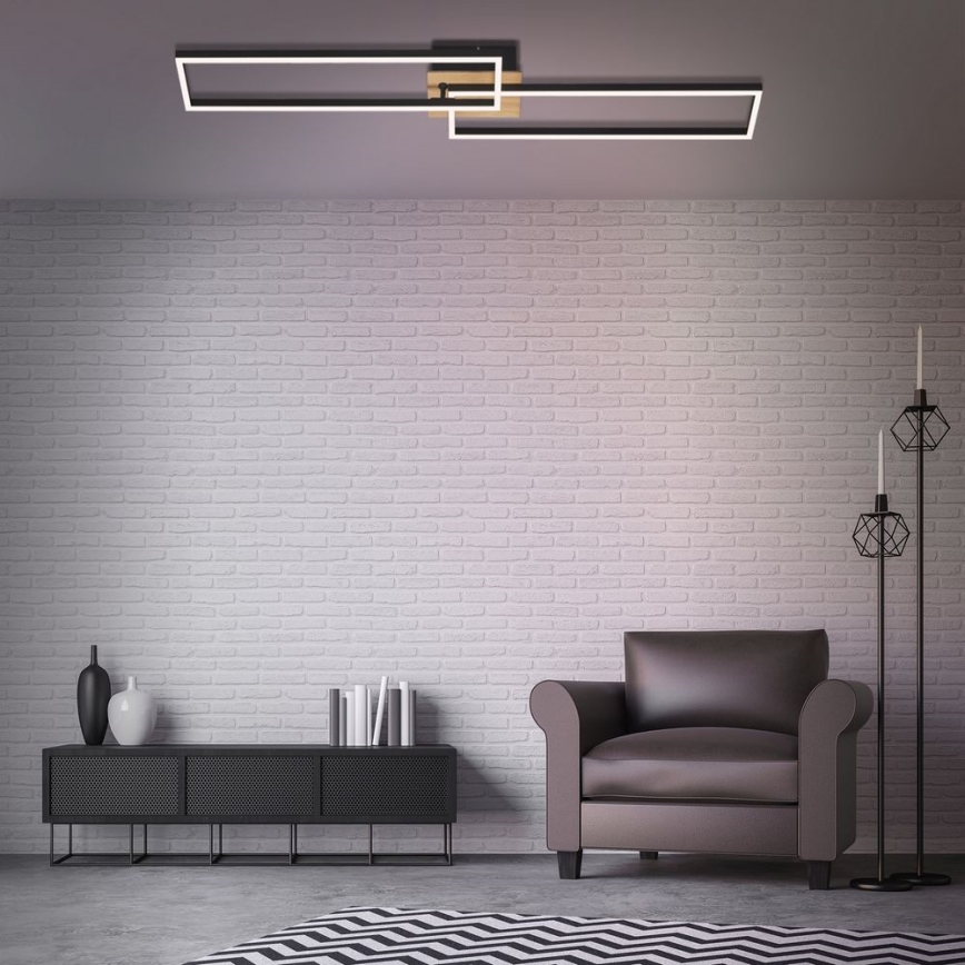 Brilo - LED Prigušivi nadgradni luster FRAME 2xLED/20W/230V 2700-5000K + Daljinski upravljač