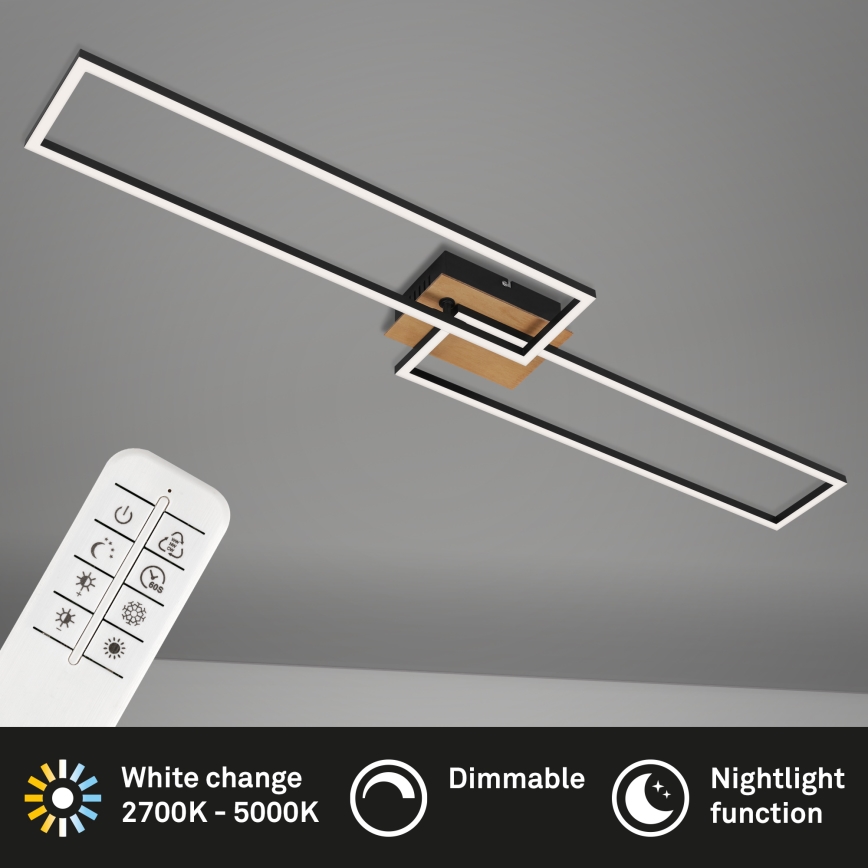 Brilo - LED Prigušivi nadgradni luster FRAME 2xLED/20W/230V 2700-5000K + Daljinski upravljač