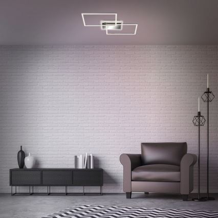 Brilo - LED Prigušivi nadgradni luster FRAME 2xLED/20W/230V 2700-6500K + Daljinski upravljač