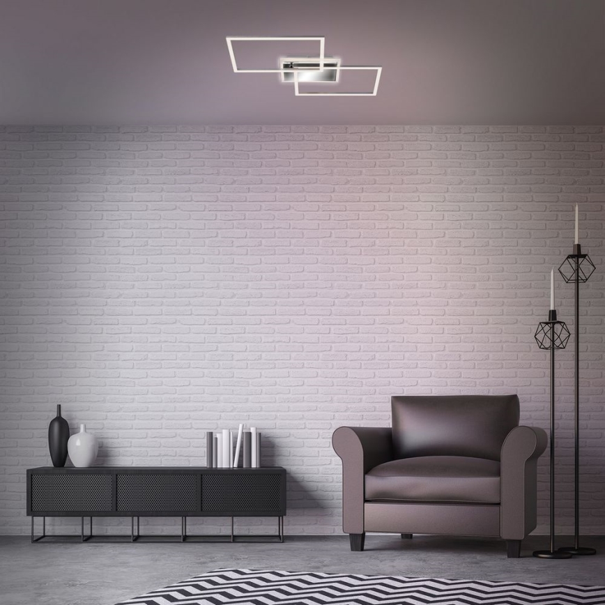 Brilo - LED Prigušivi nadgradni luster FRAME 2xLED/20W/230V 2700-6500K + Daljinski upravljač