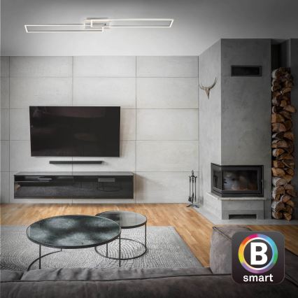 Brilo - LED Prigušivi nadgradni luster FRAME 2xLED/20W/230V 2700-6500K Wi-Fi Tuya + Daljinski upravljač