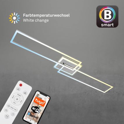 Brilo - LED Prigušivi nadgradni luster FRAME 2xLED/20W/230V 2700-6500K Wi-Fi Tuya + Daljinski upravljač
