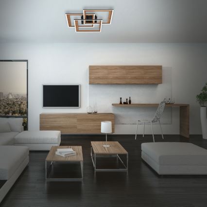 Brilo - LED Prigušivi nadgradni luster FRAME LED/45W/230V 2700-6500K + Daljinski upravljač