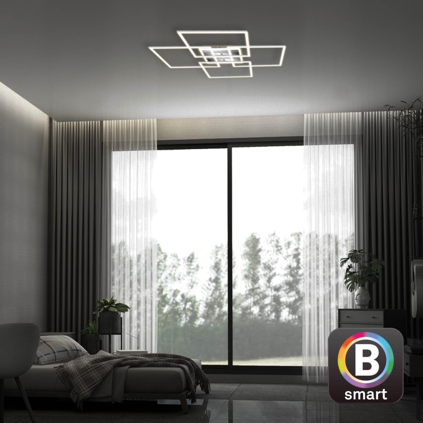 Brilo - LED Prigušivi nadgradni luster FRAME LED/50W/230V 2700-6500K Wi-Fi Tuya + Daljinski upravljač