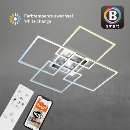 Brilo - LED Prigušivi nadgradni luster FRAME LED/50W/230V 2700-6500K Wi-Fi Tuya + Daljinski upravljač