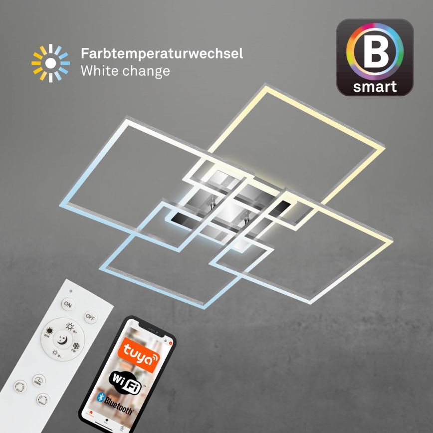 Brilo - LED Prigušivi nadgradni luster FRAME LED/50W/230V 2700-6500K Wi-Fi Tuya + Daljinski upravljač