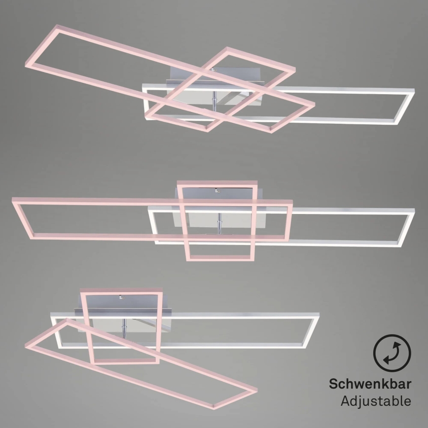 Brilo - LED Prigušivi nadgradni luster FRAME LED/51W/230V 2700-5000K krom + Daljinski upravljač
