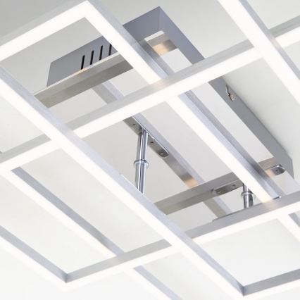 Brilo - LED Prigušivi nadgradni luster FRAME LED/51W/230V 2700-5000K krom + Daljinski upravljač