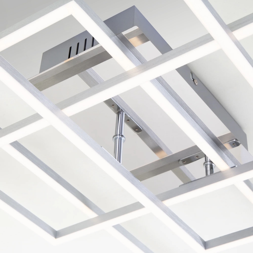 Brilo - LED Prigušivi nadgradni luster FRAME LED/51W/230V 2700-5000K krom + Daljinski upravljač