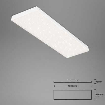 Brilo - LED Prigušivi nadgradni panel FRAMELESS LED/28W/230V 3000-6500K Wi-Fi Tuya + Daljinski upravljač
