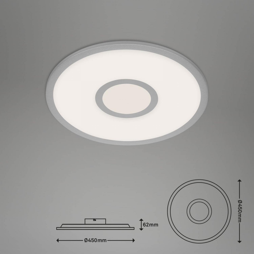Brilo - LED RGB Prigušiva plafonjera CENTRO LED/24W/230V 2700-6500K Wi-Fi Tuya + Daljinski upravljač