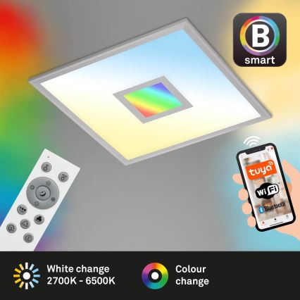 Brilo - LED RGB Prigušiva plafonjera CENTRO LED/24W/230V 2700-6500K Wi-Fi Tuya + Daljinski upravljač