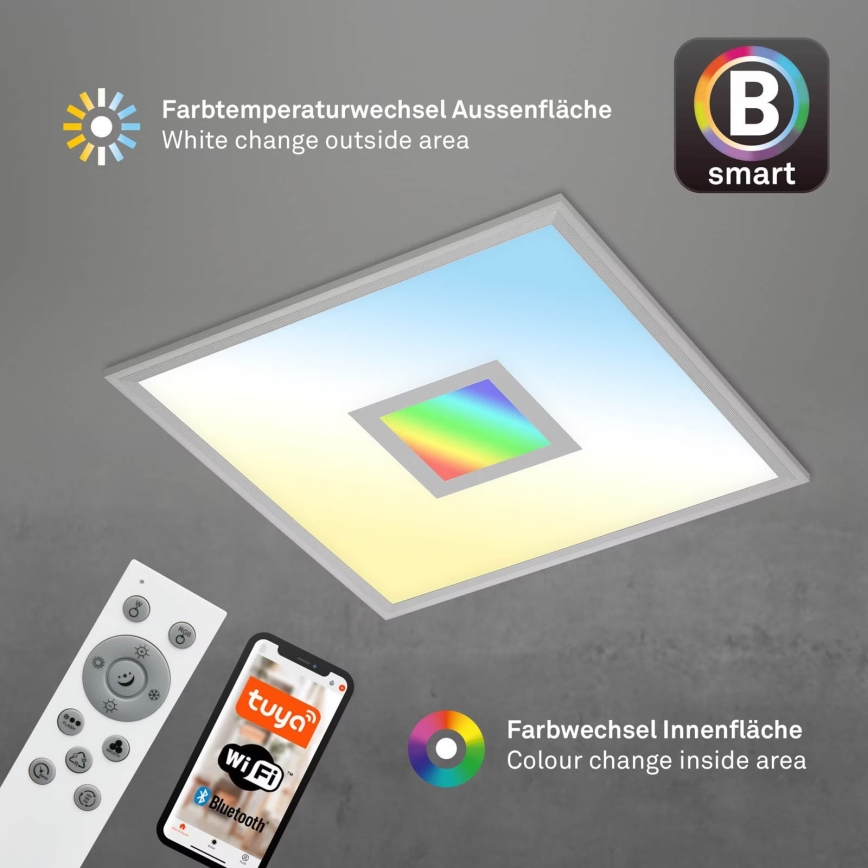 Brilo - LED RGB Prigušiva plafonjera CENTRO LED/24W/230V 2700-6500K Wi-Fi Tuya + Daljinski upravljač