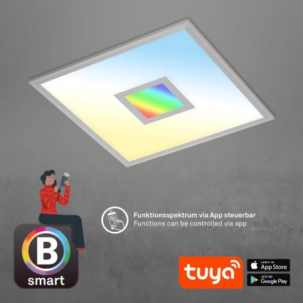 Brilo - LED RGB Prigušiva plafonjera CENTRO LED/24W/230V 2700-6500K Wi-Fi Tuya + Daljinski upravljač