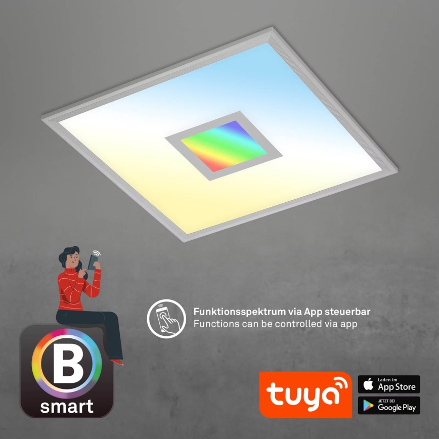 Brilo - LED RGB Prigušiva plafonjera CENTRO LED/24W/230V 2700-6500K Wi-Fi Tuya + Daljinski upravljač