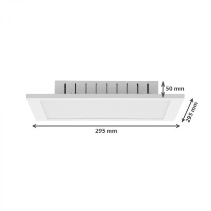 Brilo - LED RGB Prigušiva plafonjera COLOUR LED/15W/230V 3000-6500K + Daljinski upravljač