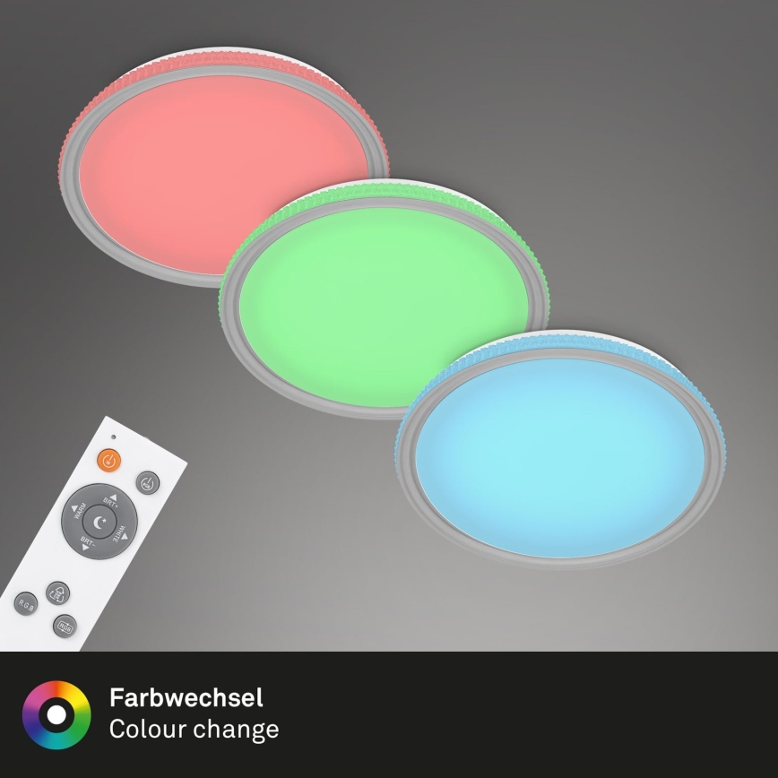 Brilo - LED RGB prigušiva plafonska svetiljka LED/40W/230V 3000-6500K + daljinski upravljač