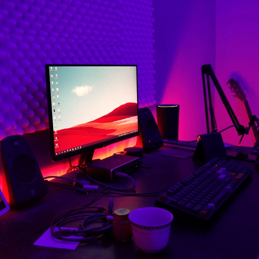 Brilo - LED RGB Prigušiva traka 11,5m LED/24W/230V + Daljinski upravljač
