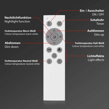Brilo - LED RGBW Prigušiva plafonjera SLIM LED/24W/230V 3000-6500K 100x25 cm + Daljinski upravljač