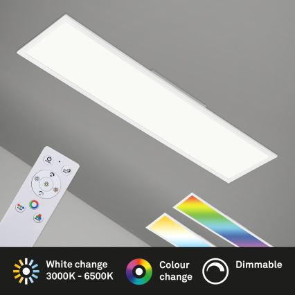 Brilo - LED RGBW Prigušiva plafonjera SLIM LED/40W/230V 3000-6500K + Daljinski upravljač