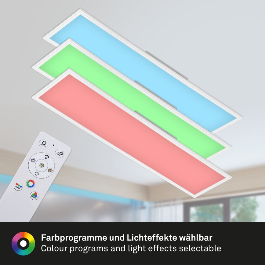 Brilo - LED RGBW Prigušiva plafonjera SLIM LED/40W/230V 3000-6500K + Daljinski upravljač