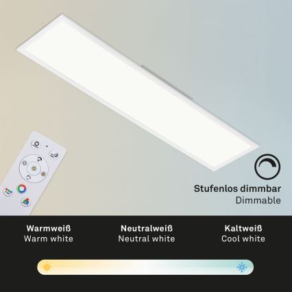 Brilo - LED RGBW Prigušiva plafonjera SLIM LED/40W/230V 3000-6500K + Daljinski upravljač