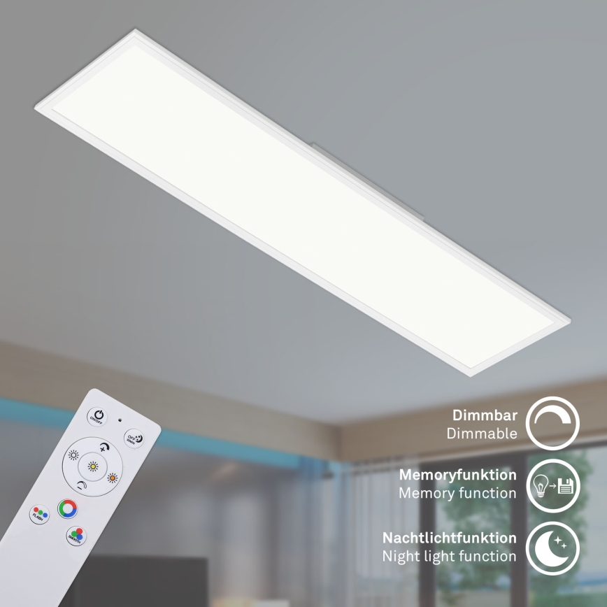 Brilo - LED RGBW Prigušiva plafonjera SLIM LED/40W/230V 3000-6500K + Daljinski upravljač