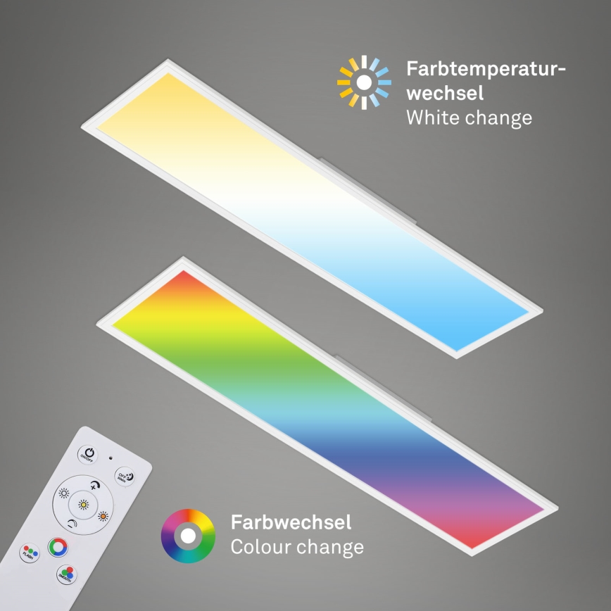Brilo - LED RGBW Prigušiva plafonjera SLIM LED/40W/230V 3000-6500K + Daljinski upravljač