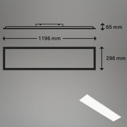 Brilo - LED RGBW Prigušiva plafonjera SLIM LED/40W/230V 3000-6500K + Daljinski upravljač