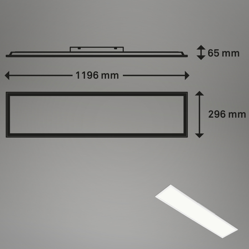Brilo - LED RGBW Prigušiva plafonjera SLIM LED/40W/230V 3000-6500K + Daljinski upravljač