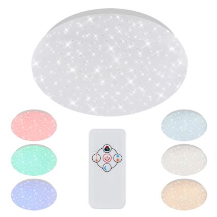 Brilo - LED RGBW Prigušiva plafonjera STARRY SKY LED/10W/230V + Daljinski upravljač