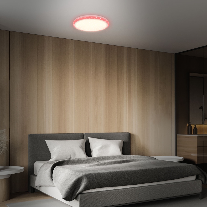 Brilo - LED RGBW Prigušiva plafonjera STARRY SKY LED/24W/230V 3000-6500K + Daljinski upravljač