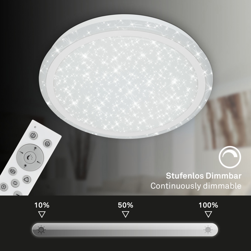 Brilo - LED RGBW Prigušiva plafonjera STARRY SKY LED/24W/230V 3000-6500K + Daljinski upravljač