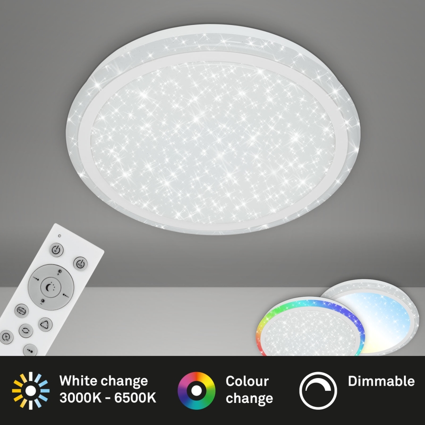 Brilo - LED RGBW Prigušiva plafonjera STARRY SKY LED/24W/230V 3000-6500K + Daljinski upravljač
