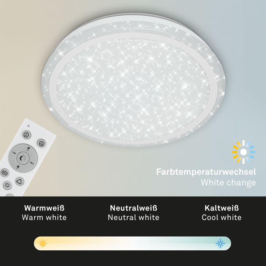 Brilo - LED RGBW Prigušiva plafonjera STARRY SKY LED/24W/230V 3000-6500K + Daljinski upravljač