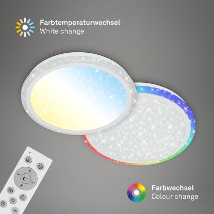 Brilo - LED RGBW Prigušiva plafonjera STARRY SKY LED/24W/230V 3000-6500K + Daljinski upravljač