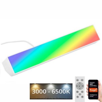 Brilo - LED RGBW Prigušiva stona lampa LED/9W/230V 3000-6500K Wi-Fi Tuya + Daljinski upravljač