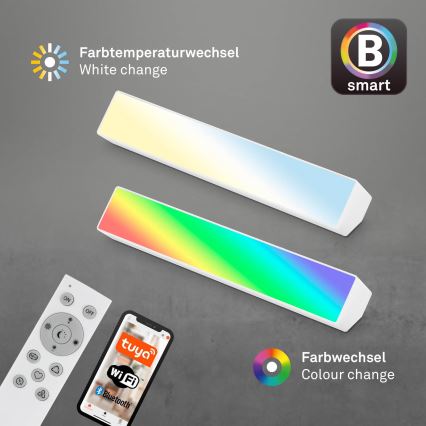 Brilo - LED RGBW Prigušiva stona lampa LED/9W/230V 3000-6500K Wi-Fi Tuya + Daljinski upravljač
